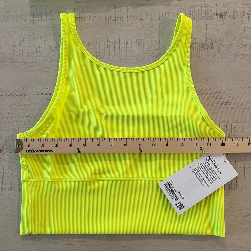 NWT lululemon Ribbed Power Pivot Tank - Picture 9 of 10